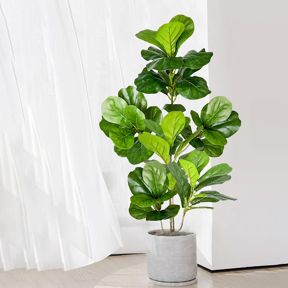 70-135cm 대형 인조 피클리스 나무, 가짜 야자수 - Ficus Lyrata Tree 리뷰 및 가격